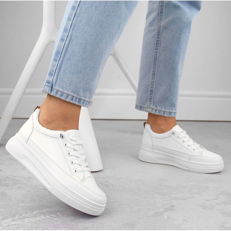 Deportivas slip-on mujer blancas Vinceza 13613 blanco 2