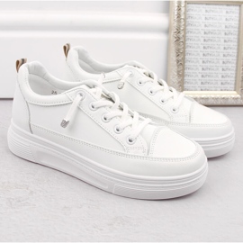 Deportivas slip-on mujer blancas Vinceza 13613 blanco 4