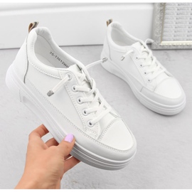Deportivas slip-on mujer blancas Vinceza 13613 blanco 6