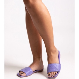 Chanclas moradas con plantilla Hakimi acolchada violeta 1