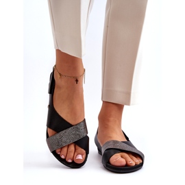 Zazoo 40141 Sandalias Piel Con Velcro, Negro 3