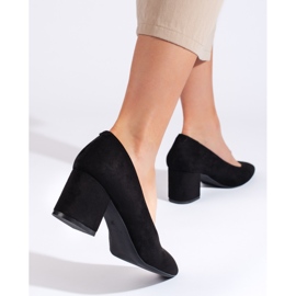 Zapatos de salón de ante para mujer de Sergio Leone negro 3