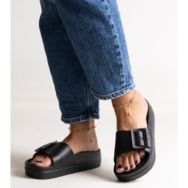 Chanclas negras Big Star NN274A662 906 negro 3