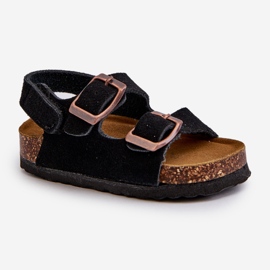 Sandalias Infantiles con Plataforma de Corcho, Cierre con Velcro, Rorria Negra negro 5