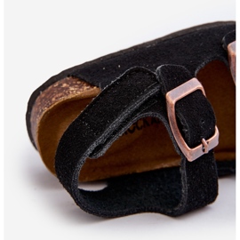 Sandalias Infantiles con Plataforma de Corcho, Cierre con Velcro, Rorria Negra negro 2