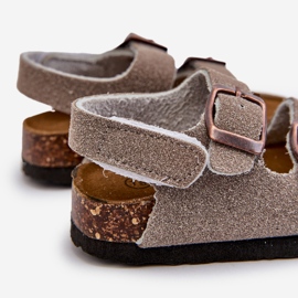 Sandalias Infantiles con Plataforma de Corcho, Cierre con Velcro, Gris Rorria 2 Sandalias Infantiles con Plataforma de Corcho, Cierre con Velcro, Gris Rorria 2