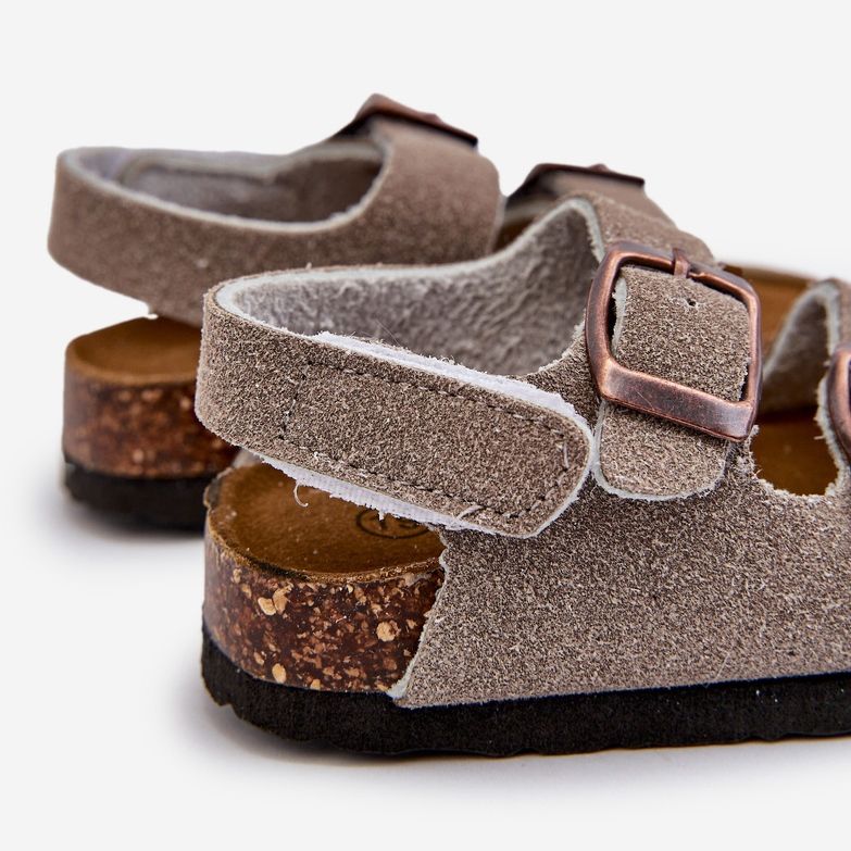 Sandalias Infantiles con Plataforma de Corcho, Cierre con Velcro, Gris Rorria 2 Sandalias Infantiles con Plataforma de Corcho, Cierre con Velcro, Gris Rorria 2