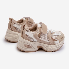 Zapatillas Deportivas Infantiles Deportivas con Velcro, Beige Rulagia 2