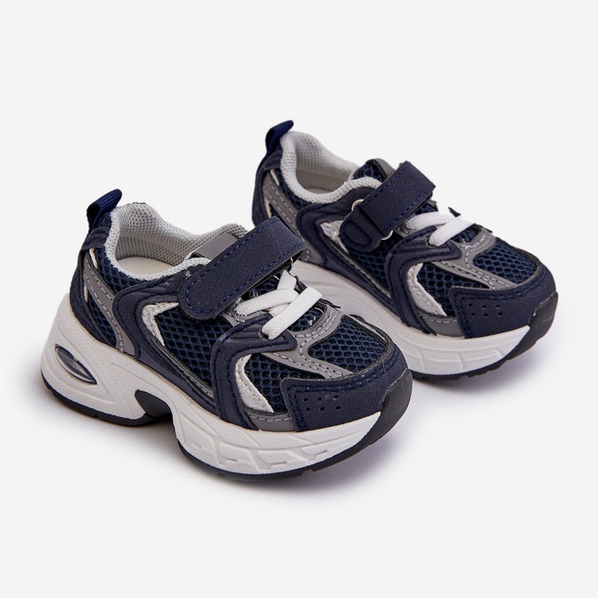 Zapatillas Deportivas Infantiles Deportivas con Velcro, Azul Marino Rulagia 1