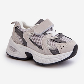 Zapatillas Infantiles Velcro Zapatillas Deportivas Gris Rulagia 6