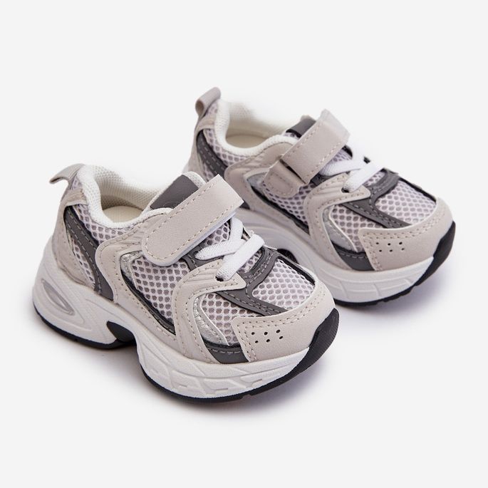 Zapatillas Infantiles Velcro Zapatillas Deportivas Gris Rulagia 1