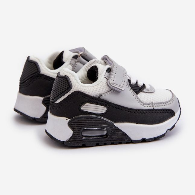 Zapatillas Infantiles Velcro Gris Krissandra 2