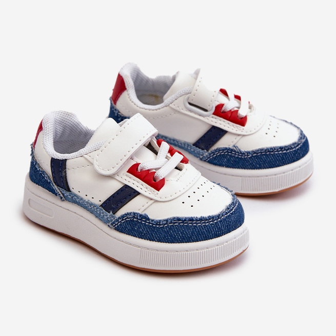 Zapatillas deportivas clásicas infantiles Marlin Denim azul 1 Zapatillas deportivas clásicas infantiles Marlin Denim azul 1