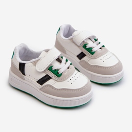 Zapatillas Deportivas Clásicas Infantiles Marlin Blanco y Verde 1