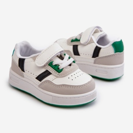 Zapatillas Deportivas Clásicas Infantiles Marlin Blanco y Verde 2