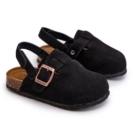 Chanclas para niños con plataforma de corcho, Negro Vulagia 6