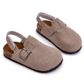 Chanclas Infantiles con Plataforma de Corcho Gris Vulagia 7
