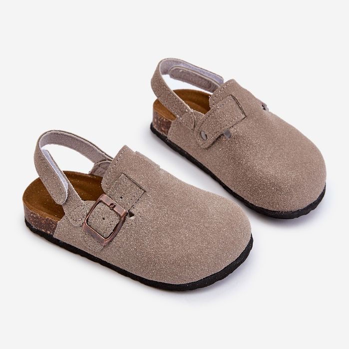 Chanclas Infantiles con Plataforma de Corcho Gris Vulagia 1