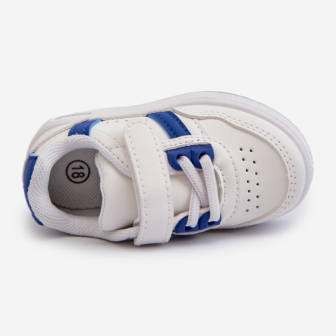 Zapatillas Deportivas Clásicas Infantiles Marlin Blanco y Azul 2