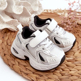 Zapatillas Deportivas Infantiles con Velcro Efona Blanca y Negra blanco 4