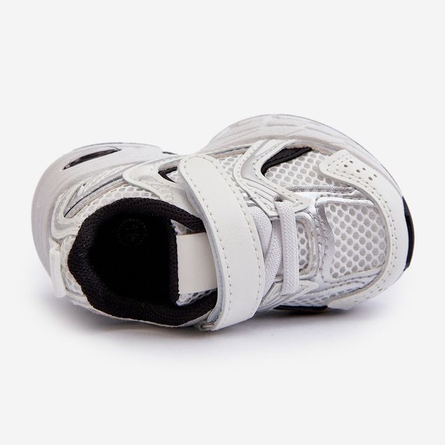 Zapatillas Deportivas Infantiles con Velcro Efona Blanca y Negra blanco 2