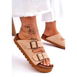 Pantuflas Clásicas Mujer Big Star LL274478 Beige 2