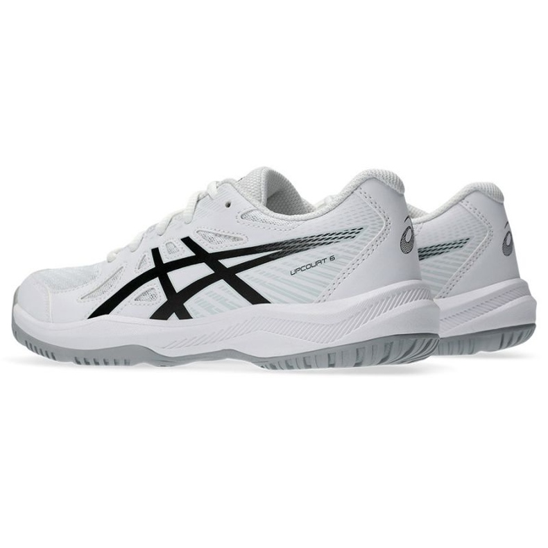 Zapatillas voleibol Asics Upcourt 6 Gs Jr 1074A045 101 blanco 2