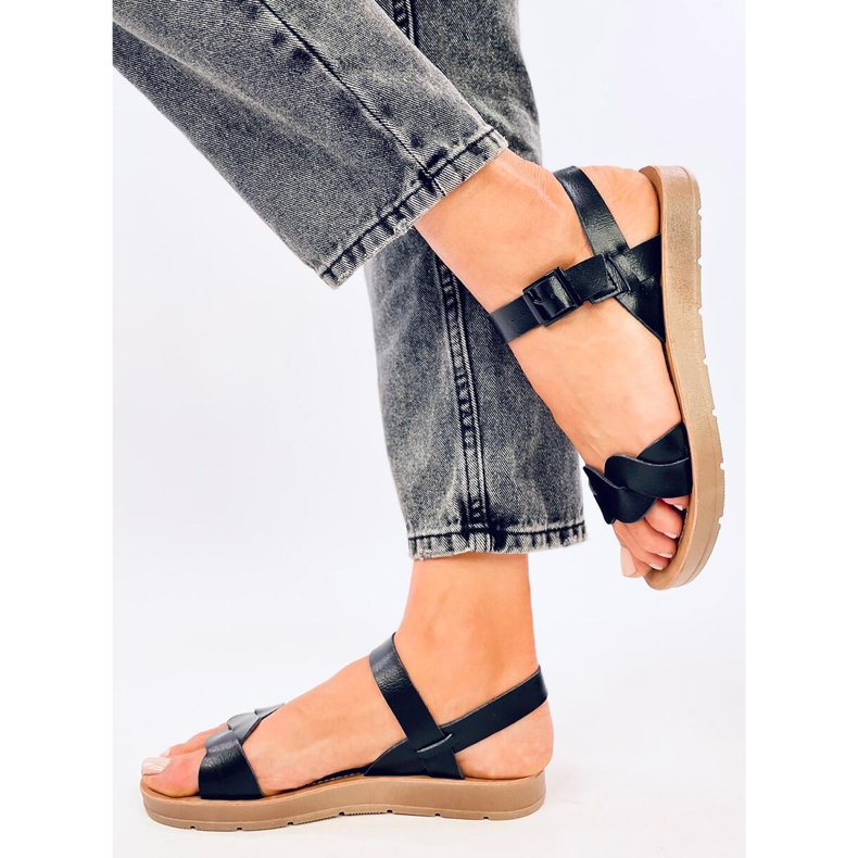 Sandalias mujer Olivo Negras negro 1