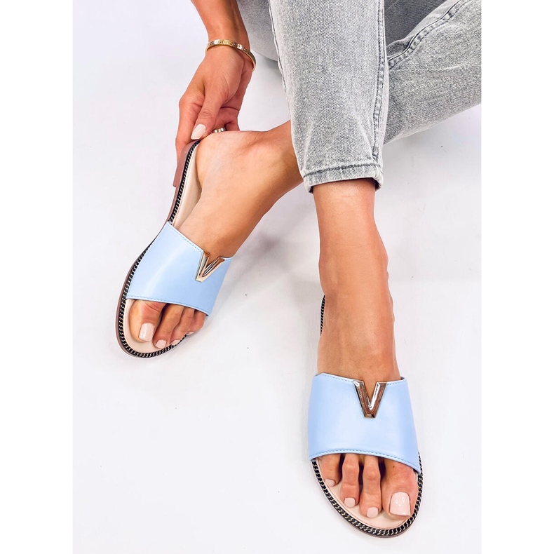 Pantuflas faciales de mujer Willow Blue azul 1