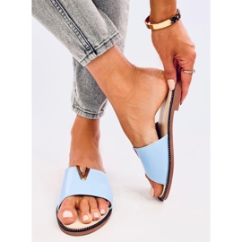 Pantuflas faciales de mujer Willow Blue azul 4
