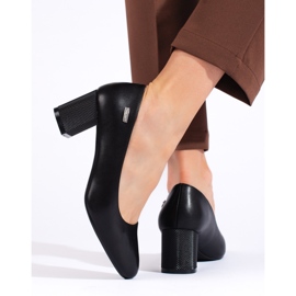 Zapatos de tacón de mujer negros de Sergio Leone 1