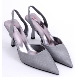 Zapatos de salón stilettos con tacón abierto Dolls Black negro 5