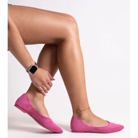 Bailarinas con puntera puntiaguda Mays rosado 2