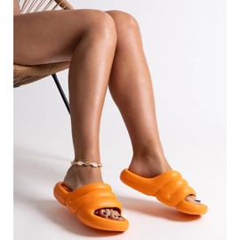 Pantuflas Haile de espuma naranja 2