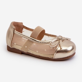 Bailarinas infantiles con lazo dorado Jellema 6