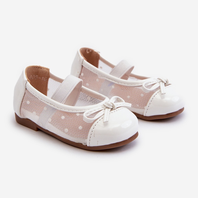 Bailarinas infantiles con lazo, blanco Jellema 1 Bailarinas infantiles con lazo, blanco Jellema 1