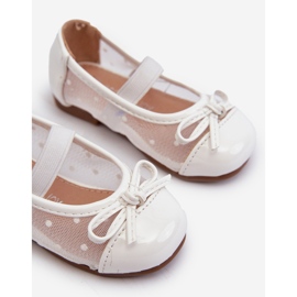 Bailarinas infantiles con lazo, blanco Jellema 3