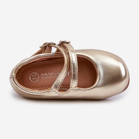 Bailarinas infantiles con tiras doradas Margenis dorado 1 Bailarinas infantiles con tiras doradas Margenis dorado 1