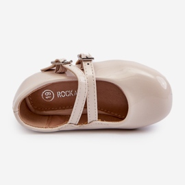 Bailarinas infantiles con tiras en charol, Beige Margenis 2 Bailarinas infantiles con tiras en charol, Beige Margenis 2