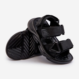 Sandalias de niña con cierre de velcro, Negro Orretta 3