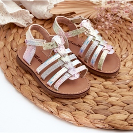 Sandalias Gladiadoras Infantiles con Cierre de Velcro, Multicolor Radovia 3