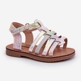 Sandalias Gladiadoras Infantiles con Cierre de Velcro, Multicolor Radovia 4