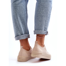 News Zapatillas Mujer De Tela Beige Staneva 5