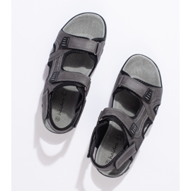 Sandalias hombre grises con velcro. 1