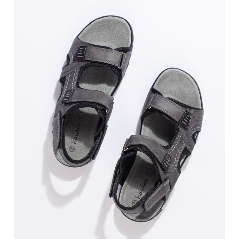 Sandalias hombre grises con velcro. 1 Sandalias hombre grises con velcro. 1