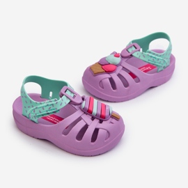 Sandalias Infantiles Con Velcro 83486 Ipanema Summer Xiii Baby Morado púrpura 1