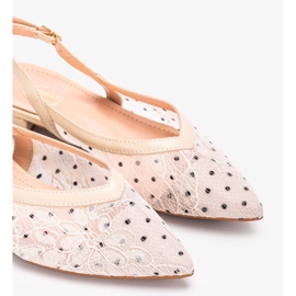 Bailarinas Marlioz encaje beige 2