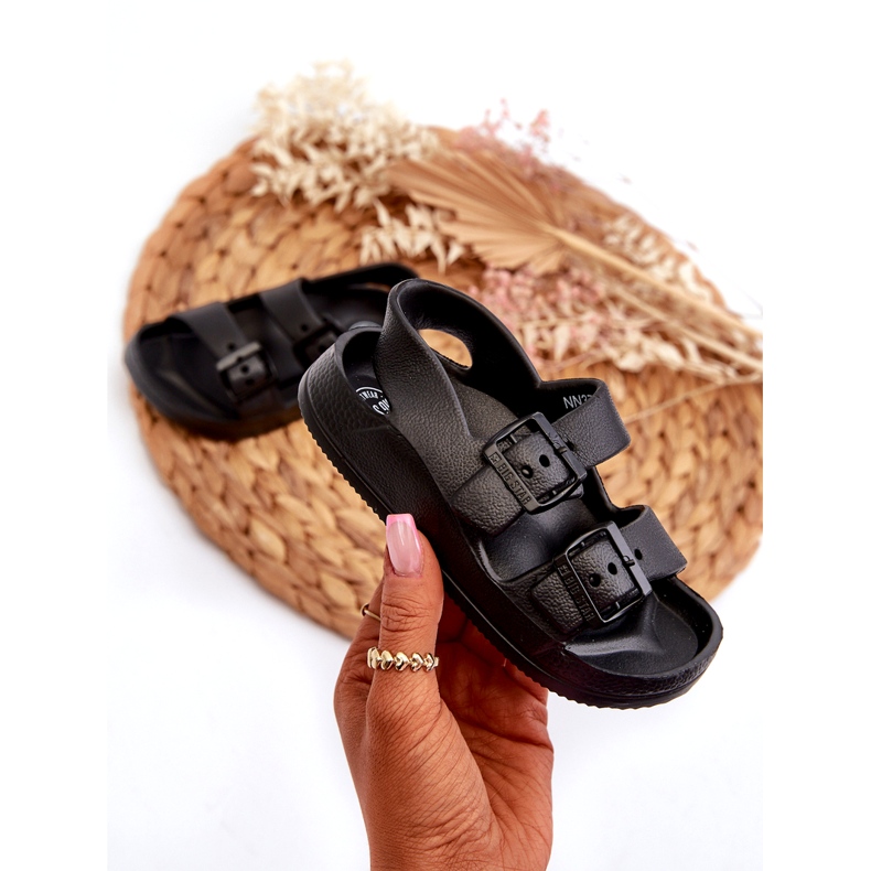 Chanclas Ligeras Infantiles Con Hebillas Big Star NN374541 Negro 2