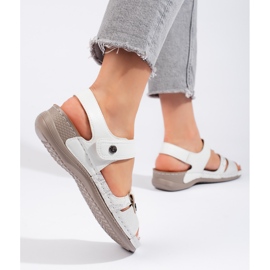 Sandalias mujer blancas cómodas blanco 1