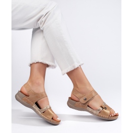 Sandalias marrones cómodas para mujer marrón 3